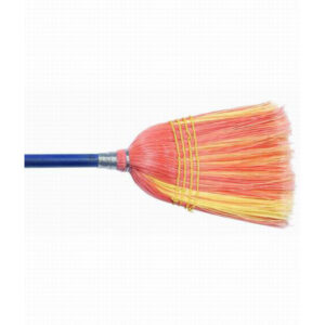 BROOM PLASTIC 16OZ WOOD HDL CLE