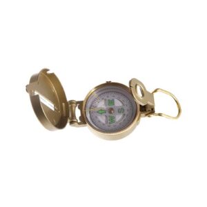 COMPASS W/STAND & MAGNIFIER GOLD