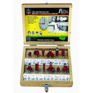ROUTER BIT SET CARBIDE 12pcs