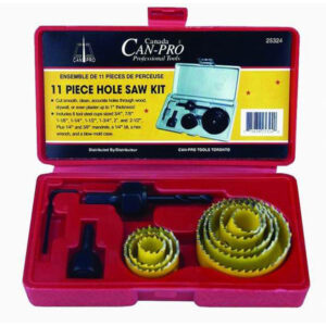 HOLE SAW KIT 11PCS 3/4In -2-1/2In