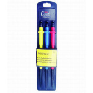 NAIL PUNCH SET 3PCS 1/16,3/32,1/8In