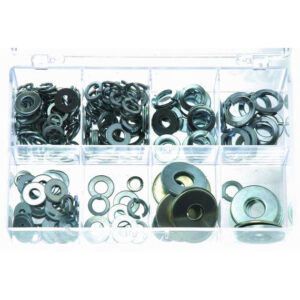 H/P WASHER ASST 250PCS FLAT & LOCK