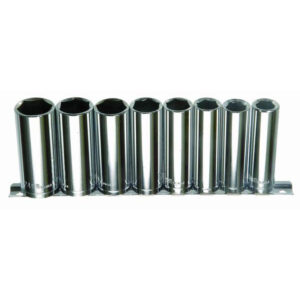 SKT SET 3/8In DR 9PCS DEEP CHR MET