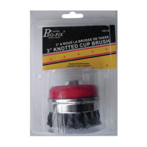 WIRE BRUSH 4In KNOTTED CUP TYPE