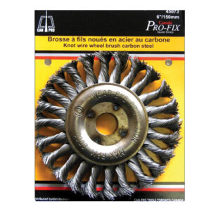 WIRE WHEEL BRUSH 5In X5/8In TWISTED