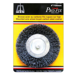 WIRE WHEEL BRUSH 4In STEEL