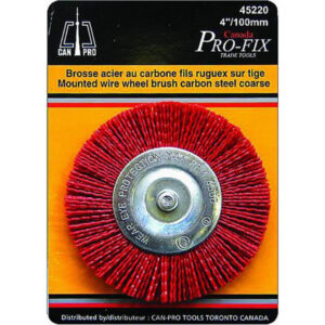 WIRE WHEEL BRUSH 4In ABS NYLON