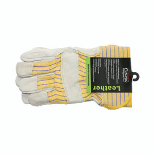 WORK GLV LEATHR TOP GRN PAIR