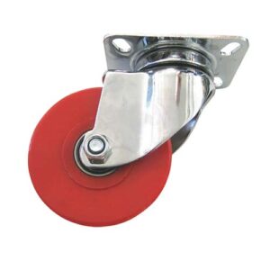 CASTOR 5In SWIVEL 150KG RED W/BRAKE