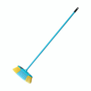 BROOM BLUE/YELLOW W/HDL
