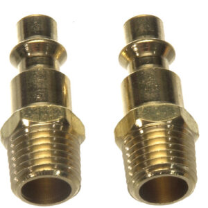 AIR QUK COUPLER 1/4In M 2PCS BRASS