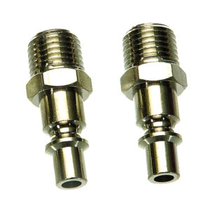 AIR QUICK COUPLER 1/4In M 2PCS BRASS