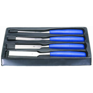 CHISEL 4PCS (BLUE HDL) H/D PLST HDL