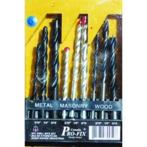 DRILL BIT SET 9PCS ASSORTMENT