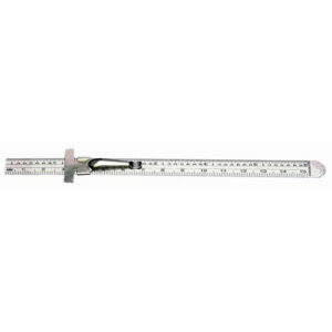 RULER W/POCKET CLIP 6In CP