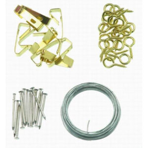 H/P PICTURE HANGING SET W/40PC