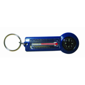 KEY CHAIN W/COMPASS & THERMOMETER